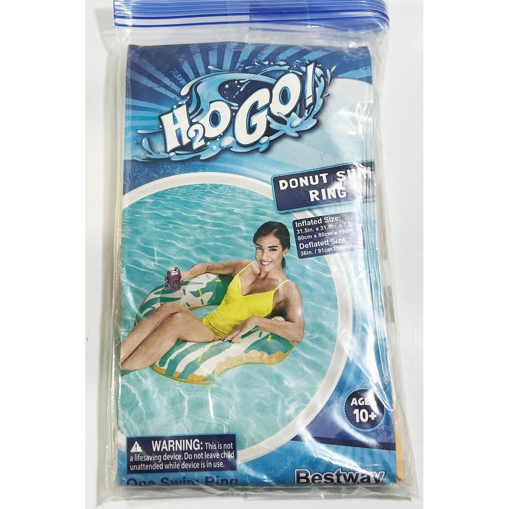 Bestway H2O Go Inflatable‎ Donut Swim Ring  SIZE 32"  Age 10 + (BRAND NEW)